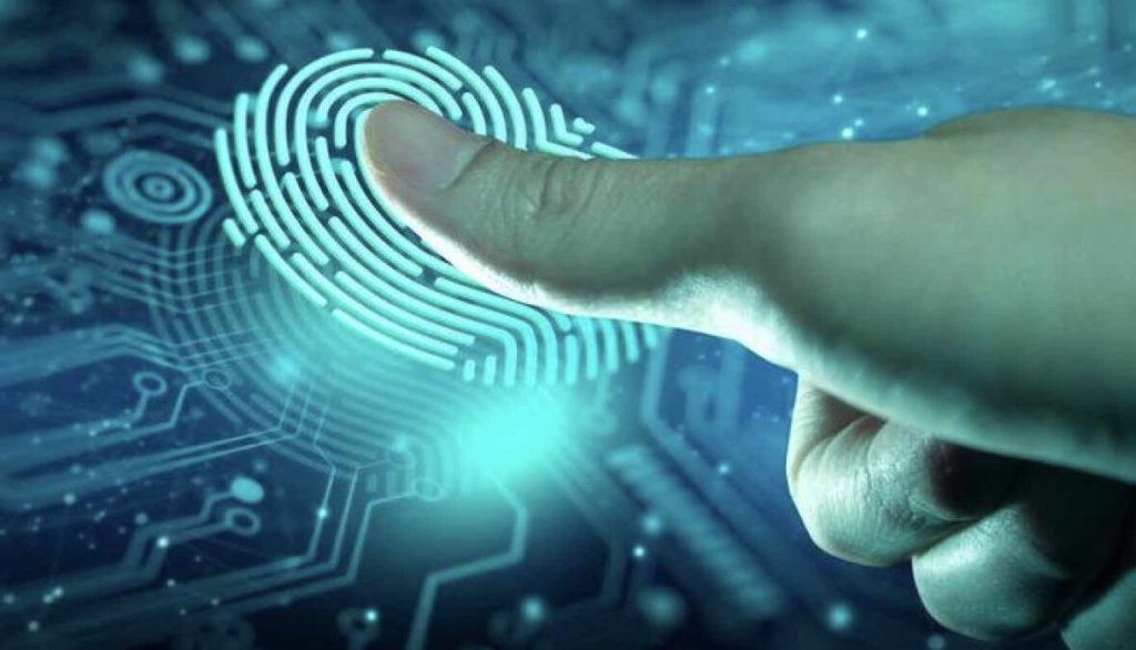 Fingerprint scanning on digital interface